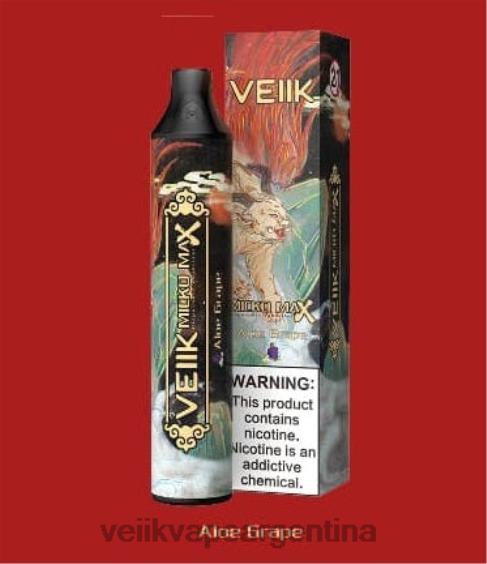 VEIIK Argentina 0ZL0243 áloe uva | VEIIK Micko MAX vaporizador desechable 1500 inhalaciones