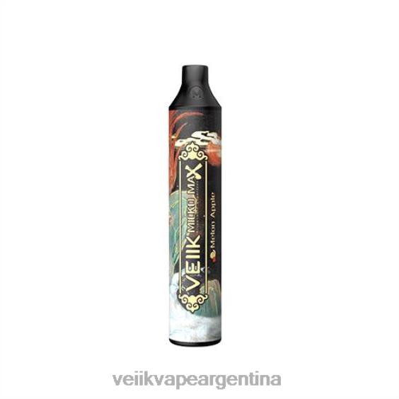 VEIIK Micko Q Argentina 0ZL0247 melón manzana | VEIIK Micko MAX vaporizador desechable 1500 inhalaciones
