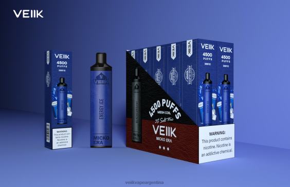 VEIIK Micko Q Argentina 0ZL027 hielo energético | VEIIK Micko Era 4500 inhalaciones desechables de 30 mg