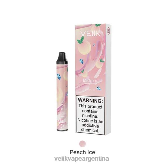 VEIIK Moos Pod 0ZL0220 hielo de durazno | VEIIK Micko Pie vaporizador desechable 600 inhalaciones