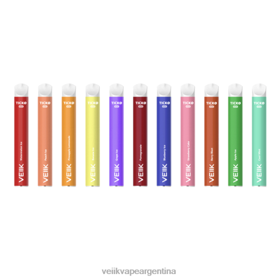 VEIIK Moos Pod 0ZL0230 múltiples sabores | VEIIK Ticko vaporizador desechable 800 inhalaciones