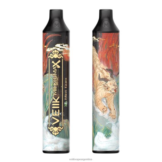 VEIIK Moos Pod 0ZL0250 chicle de menta | VEIIK Micko MAX vaporizador desechable 1500 inhalaciones