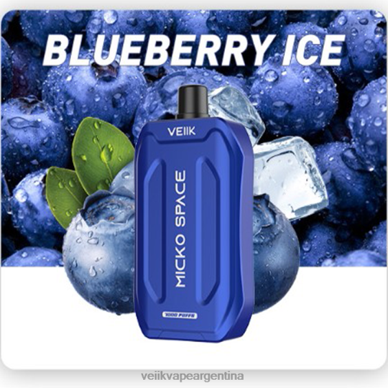 VEIIK Pod Argentina 0ZL0238 hielo de arándanos | VEIIK Micko Space vape desechable 7000 inhalaciones