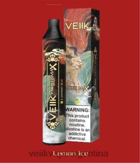 VEIIK Pod Argentina 0ZL0248 hielo de limon | VEIIK Micko MAX vaporizador desechable 1500 inhalaciones