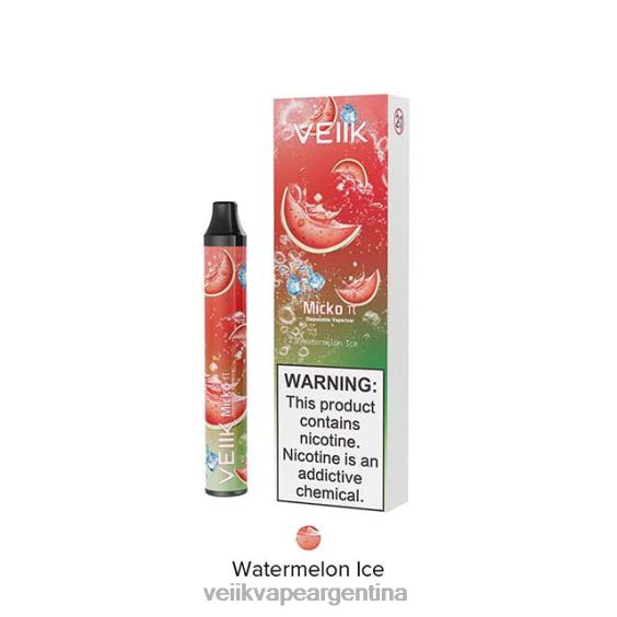 VEIIK Vape Argentina 0ZL0221 hielo de sandia | VEIIK Micko Pie vaporizador desechable 600 inhalaciones
