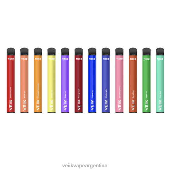 VEIIK Vape Argentina 0ZL0231 múltiples sabores | VEIIK Ticko vaporizador desechable 1200 inhalaciones