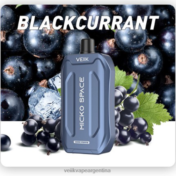 VEIIK Vape Argentina 0ZL0241 grosella negra | VEIIK Micko Space vape desechable 7000 inhalaciones