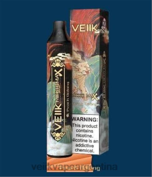 VEIIK Vape Argentina 0ZL0251 melocotón oolong | VEIIK Micko MAX vaporizador desechable 1500 inhalaciones
