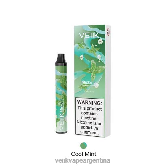 VEIIK Vape Buenos Aires 0ZL0222 menta fresca | VEIIK Micko Pie vaporizador desechable 600 inhalaciones