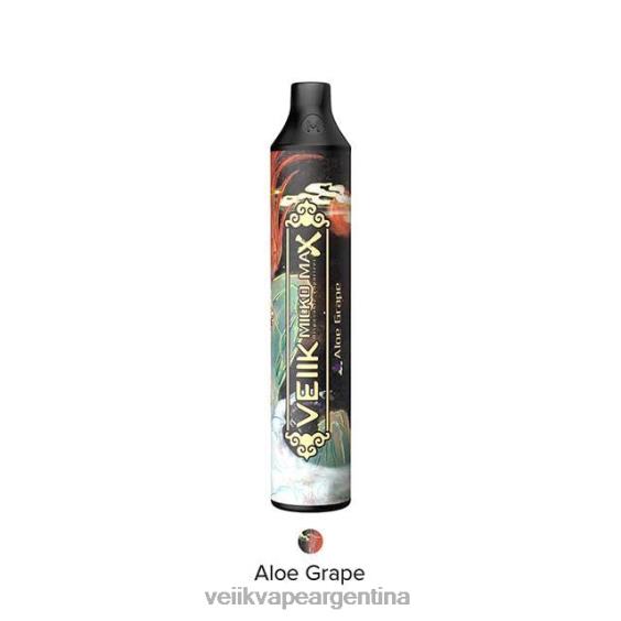 VEIIK Vape Micko Q Argentina 0ZL0216 áloe uva | VEIIK Micko Max vaporizador desechable 1500 inhalaciones