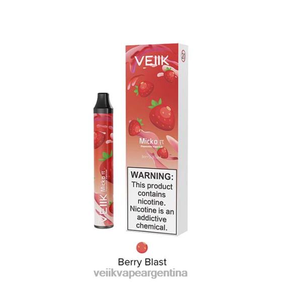 VEIIK Vape Micko Q Argentina 0ZL0226 explosión de bayas | VEIIK Micko Pie vaporizador desechable 600 inhalaciones