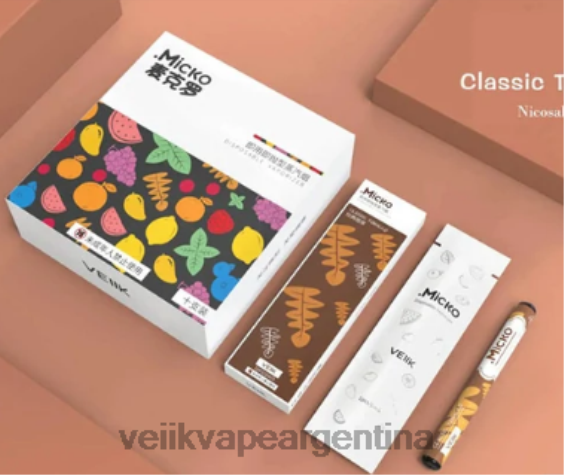 VEIIK Vape Micko Q Argentina 0ZL0256 múltiples sabores | VEIIK Micko Vape desechable 400 inhalaciones 310 mah 10 piezas