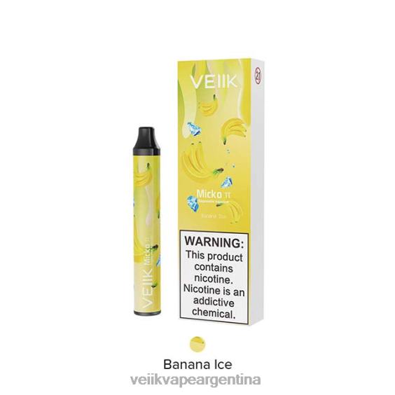 VEIIK Vape Review 0ZL0225 hielo de plátano | VEIIK Micko Pie vaporizador desechable 600 inhalaciones