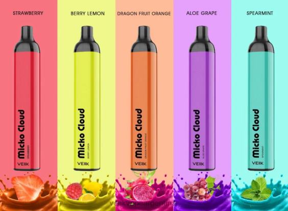 VEIIK Vape Review 0ZL0255 múltiples sabores | VEIIK Micko Cloud Bolígrafo vape desechable de 3000 inhalaciones, 10 unidades